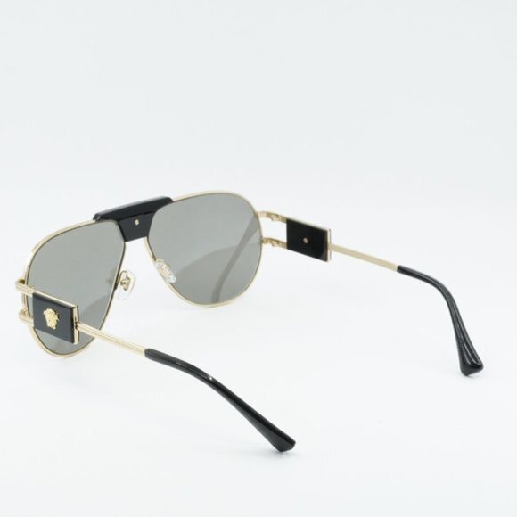 NEW VERSACE GOLD MIRROR SUNGLASSES - Picture 7 of 10